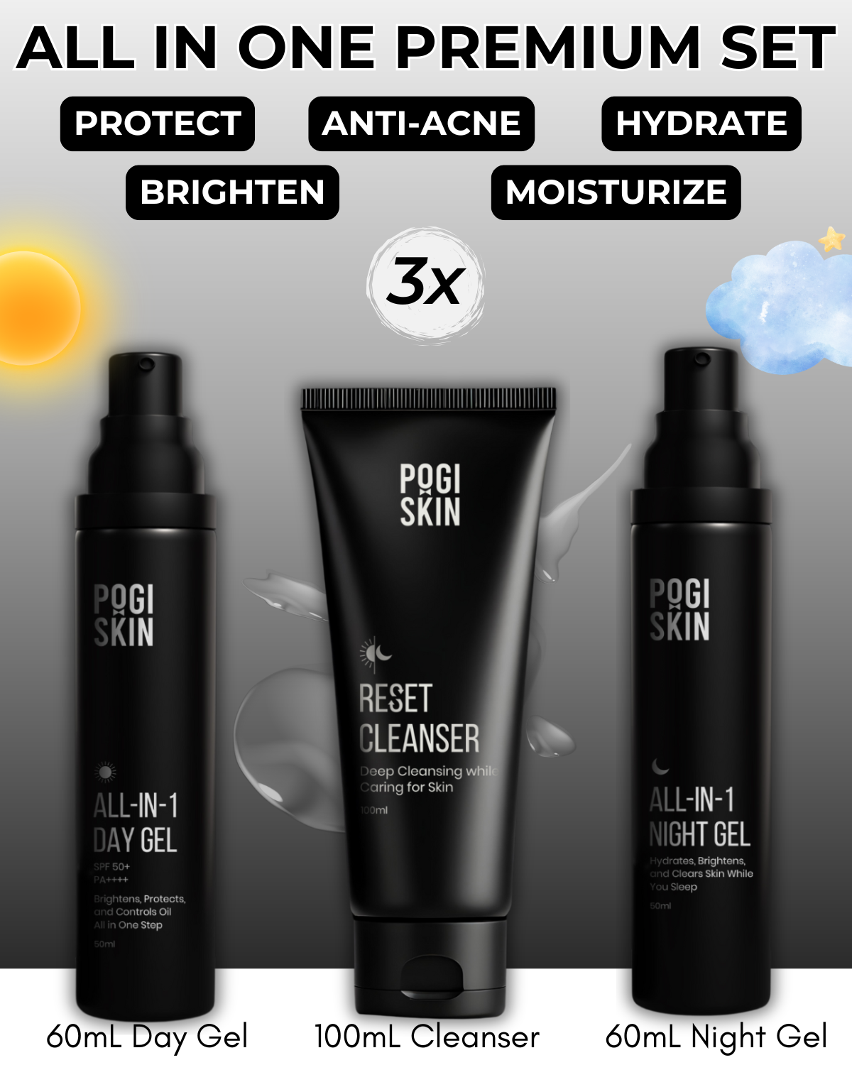 Pogi Skin All-In-One Premium Set